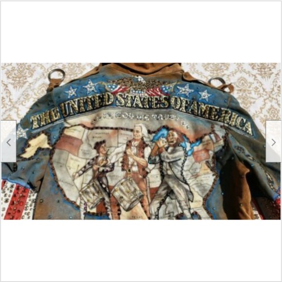 Tony Alamo Leather Jacket USA Patriotic Vintage - Picture 4 of 9